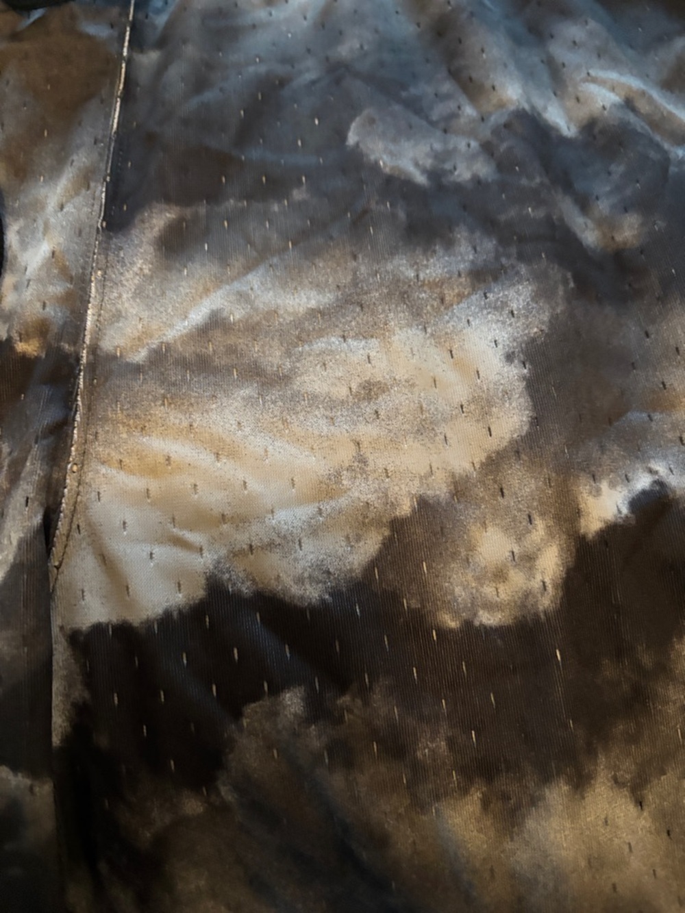 Jordan Black and White Tie-Dye Basketball Shorts with Contrast Hem - Picture 8 of 12